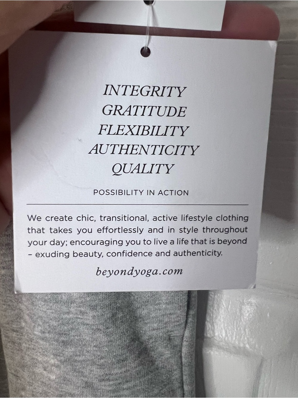 #792 NWT Beyond Yoga LuxeFleece Wide Leg Pants XXL Short Gray - Picture 4 of 6
